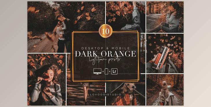 DARK ORANGE – Lightroom Presets CreativeMarket-5987734 (XMP, DNG, LRTEMPLATE)