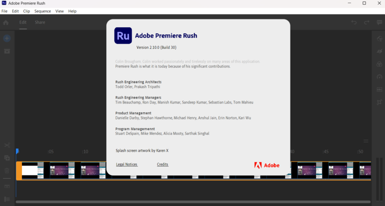 Adobe Premiere Rush 2.10.0.30 Windows / 1.5.62 macOS
