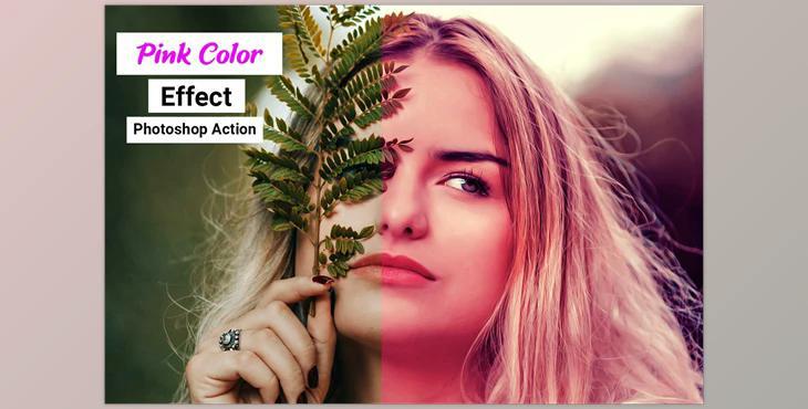 Pink Color Effect Photoshop Action CreativeMarket-4910888 - Includes ATN