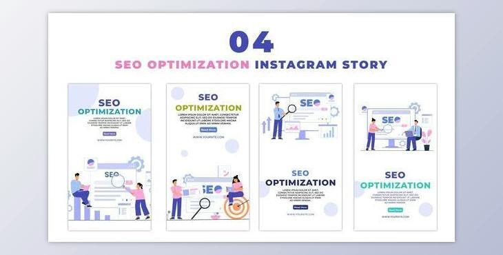 SEO Optimization 2D Character Instagram Story (Videohive 47440893) - AE Project