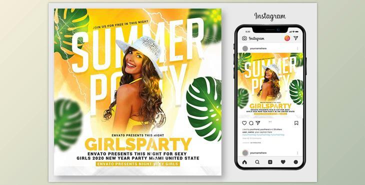 Summer Beach Party Flyer CreativeMarket-4969965