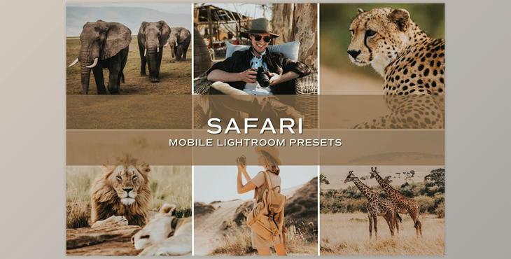 5 Safari Lightroom Presets CreativeMarket-5698736 (DNG, XMP) - Mobile And Desktop
