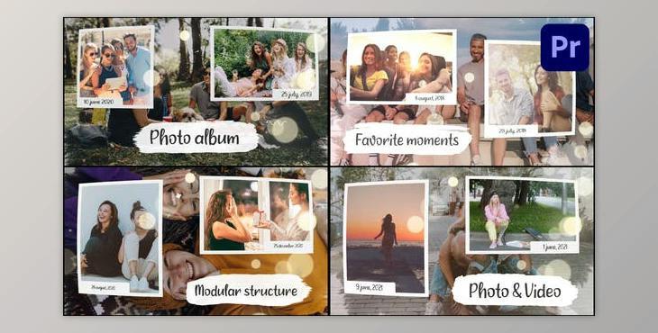Photo Slideshow Premiere Pro MOGRT (Videohive 35953716)