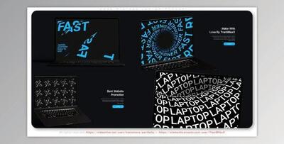 Dark Minimal Laptop Mockup (Videohive 36745428) - AE Project