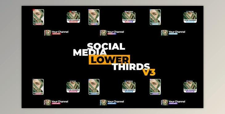 Social Media Lower Third v3 (Videohive 33876833) - PR Project