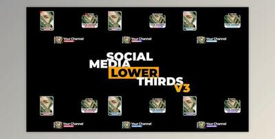 Social Media Lower Third v3 (Videohive 33876833) - PR Project