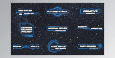 HUD Titles V2 (Videohive 33221025) - PR Project