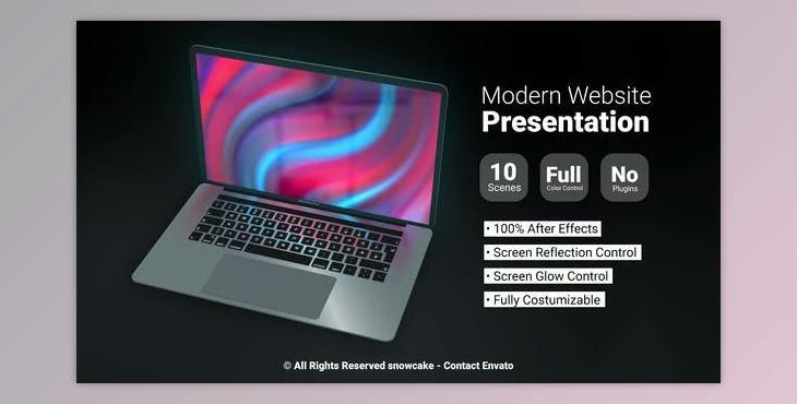 Modern Website Presentation (Videohive 30245102) - AE Project
