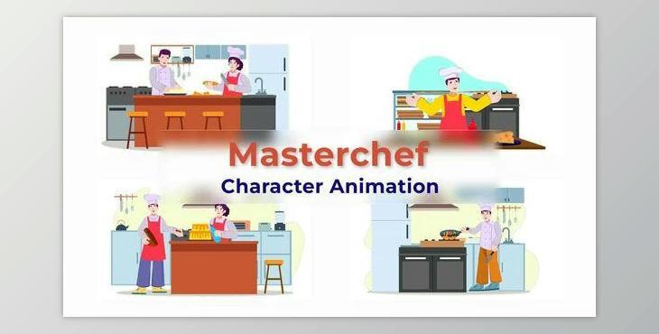 Masterchef Cooking Animation Scene 02 (Videohive 38195191) - AE Project