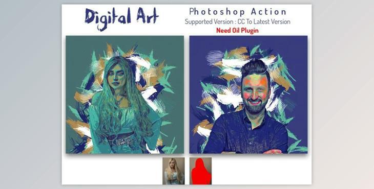Digital Art Photoshop Action By Studio Retouch