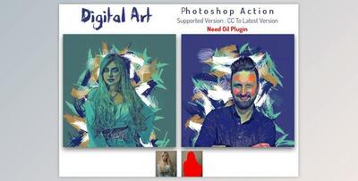 Digital Art Photoshop Action By Studio Retouch