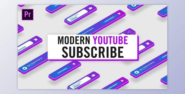 Modern Youtube Subscribe (Videohive 33241185) - PR Project