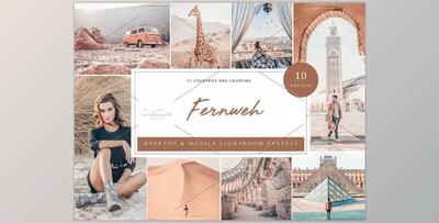 10 x Lightroom Presets, Fernweh CreativeMarket-5962536 (LRTEMPLATE, DNG, XMP)