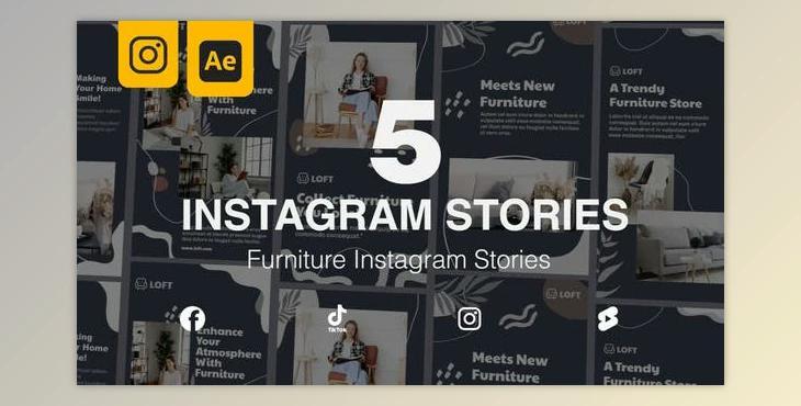 Furniture Real Estate Instagram Stories (Videohive 47064581) - AE Project