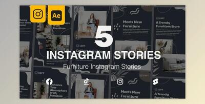Furniture Real Estate Instagram Stories (Videohive 47064581) - AE Project