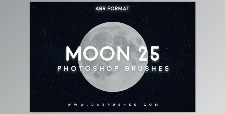 25 Moon Brushes For Photoshop CreativeMarket 6036825