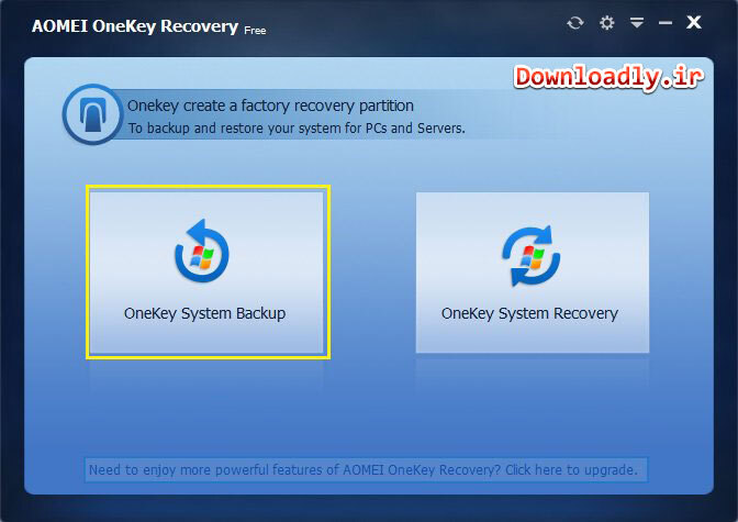 AOMEI OneKey Recovery Professional 1.7.1