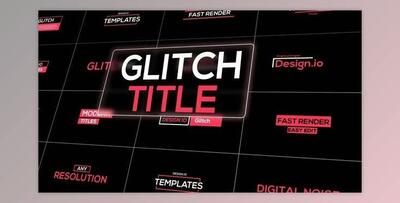 Beautiful Glitch Titles Pack (Videohive 39340152) - AE Project