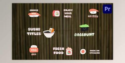 Sushi Titles for Premiere Pro (Videohive 53365384)