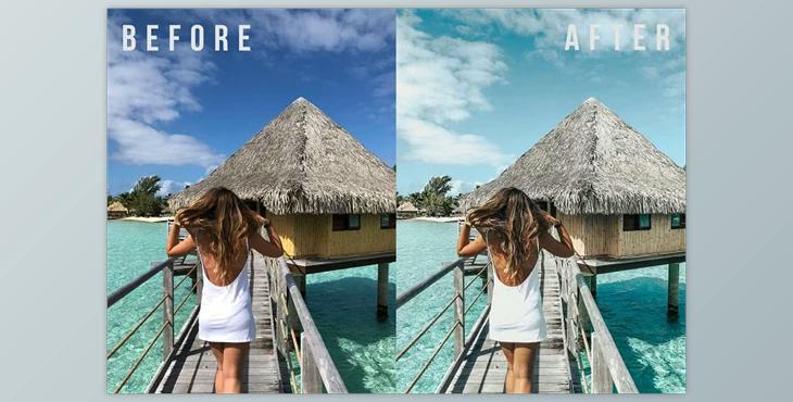 Mobile Lightroom Preset TROPICAL (DNG, JPEG)