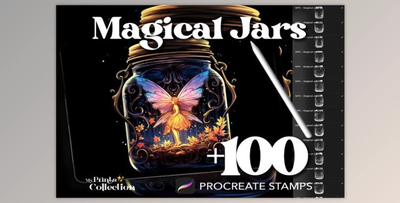 100+ Procreate Magical Jars Stamps 85423362
