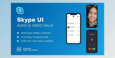 Skype UI – Audio & Video Calls (Videohive 38792843) - AE Project