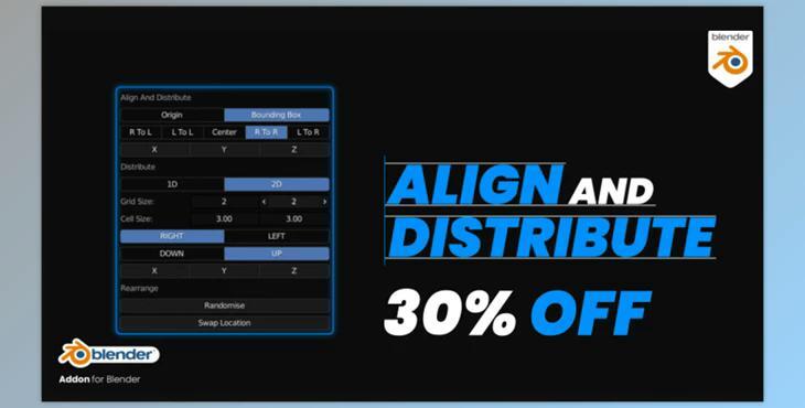 Blender Market - Align And Distribute v3.0.1