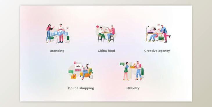 Online Shopping – Shadow People Concepts (Videohive 45848698) - AE Project