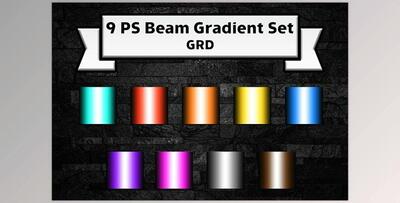 Adobe Photoshop Beam gradient bundle CreativeMarket - 7168249