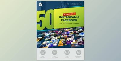 Graphicriver – 50 Instagram & Facebook Business Banners