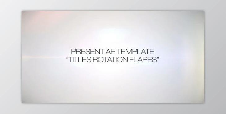 Titles Rotation Flare (Videohive 266634)