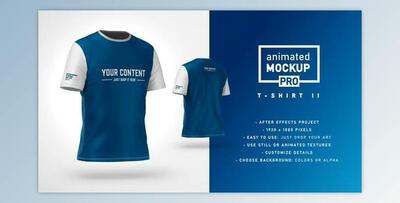 T-shirt II Mockup Template - Animated Mockup PRO (Videohive 32607556) - AE Project