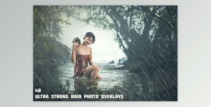 40 Ultra Strong Rain Photo Overlays