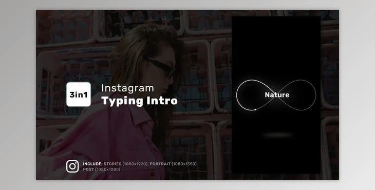Instagram Typing Intro (Videohive 47872241) - AE Project