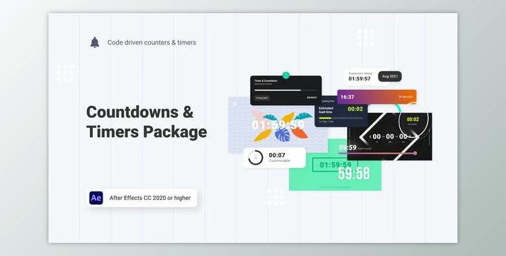 Countdowns & Timers Pack (Videohive 33470499) - AE Project