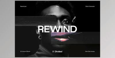 Rewind Glitch Generator (15 Actions) CreativeMarket - 6527608
