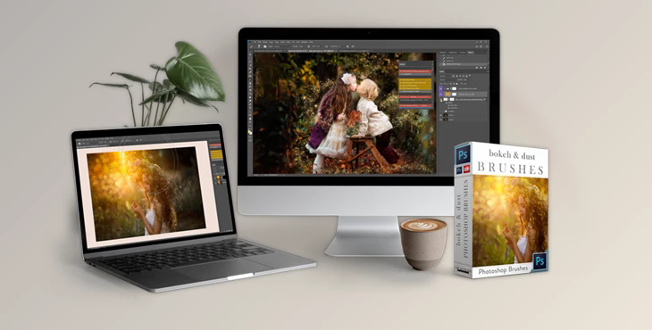 LSP – Bokeh Light Dust & Particle Brush Set For Photoshop