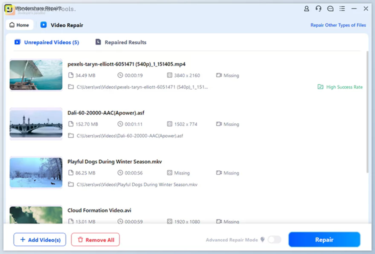 Wondershare Repairit v6.5.9 for Win x64 & macOS Multilingual + CRACK