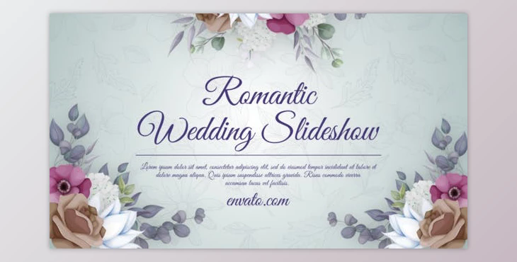 Ink Romantc Wedding Slideshow (Videohive 47935922) - AE Project