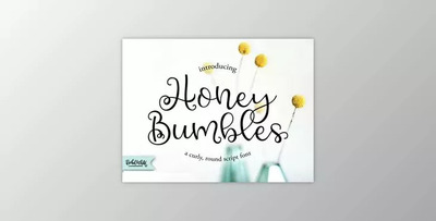 Honey Bumbles - Curly Round Script Font