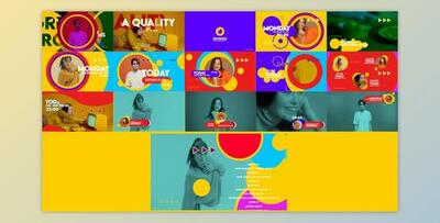 Videohive Colorful Broadcast Pack 35244168