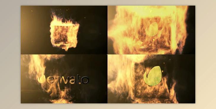 Qube Fire Logo Reveal (Videohive 9491331)