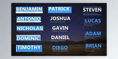 Clean Lower Thirds (Videohive 13923070)