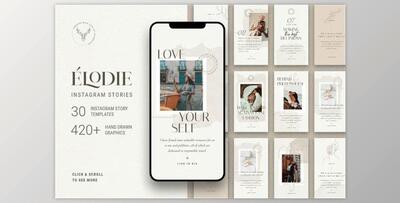 Elodie – Instagram Story Templates (PNG, PSD, PDF)