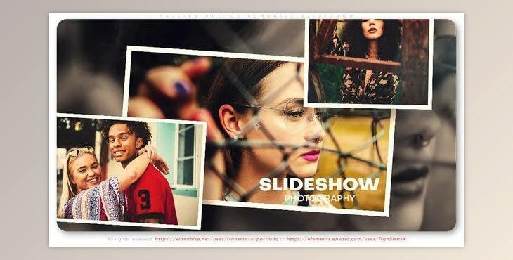 Falling Photos Romantic Slideshow (Videohive 45195869) - AE Project