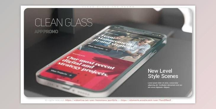 Clean Glass App Promo (Videohive 38956078) - AE Project