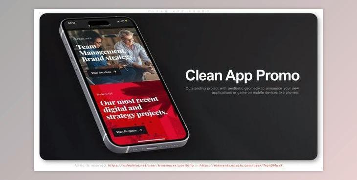 Clean App Promo (Videohive 43194127) - AE Project