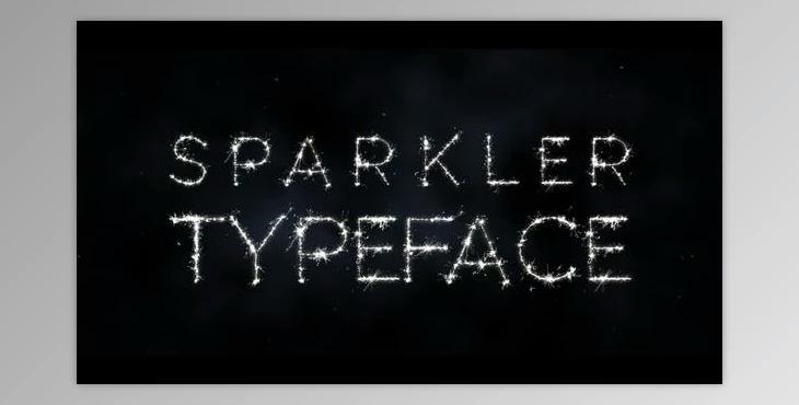 Sparkler Typeface (Videohive 34933538) - AE Project