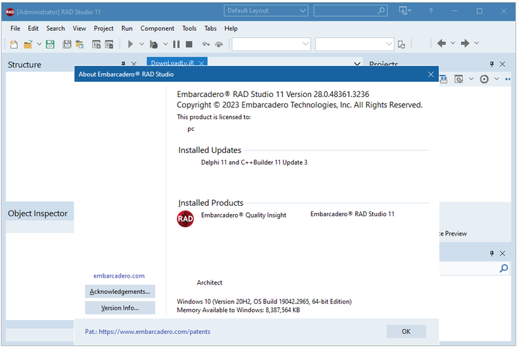Embarcadero RAD Studio 12.3 Athens 29.0.55362.2017 Update 3