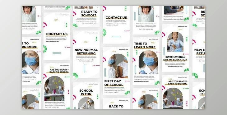 Back School Instagram Story Pack (Videohive 33992205) - AE Project